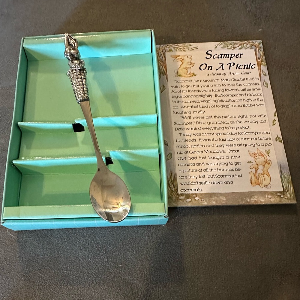 Arthur Court Silver Rabbit Spoon
